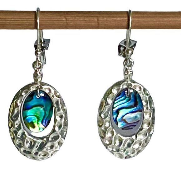 TG# #Sterling 925 Silver & Abalone Dangles - Picture 6 of 12